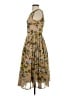 ASOS 100% Polyester Floral Gold Cocktail Dress Size 4 - photo 5