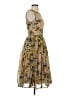 ASOS 100% Polyester Floral Gold Cocktail Dress Size 4 - photo 4