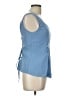 Shein Blue Sleeveless Blouse Size L - photo 4