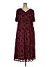 BLOOMCHIC Paisley Burgundy Casual Dress Size 22 - photo 1