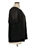Daniel Rainn Black Short Sleeve Blouse Size 1X - photo 4