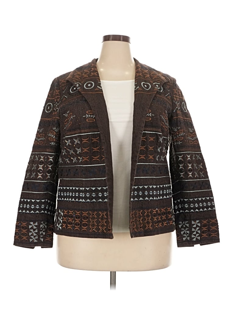Pre-owned Coldwater Creek Jacket In Brown