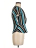 Timing 100% Polyester Teal Short Sleeve Blouse Size M - photo 4