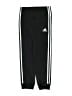 Adidas 100% Polyester Black Track Pants Size 7 - photo 1