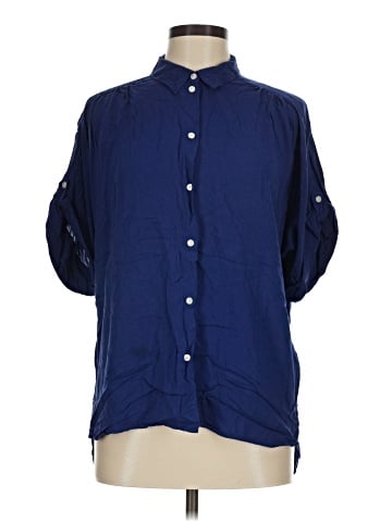 Gap 3/4 Sleeve Button-Down Shirt (view 1)