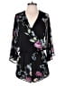 Olivaceous 100% Polyester Floral Black Romper Size M - photo 1