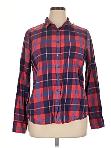 J.Crew Factory Store Long Sleeve Button-Down Shirt (view 1)