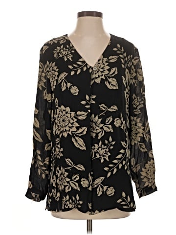 Kate Hill Long Sleeve Silk Top (view 1)