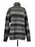Crescent Metallic Gray Turtleneck Sweater Size M - photo 1