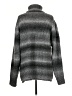 Crescent Metallic Gray Turtleneck Sweater Size M - photo 2