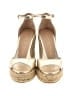 Stuart Weitzman 100% Leather Gold Wedges Size 6 1/2 - photo 2