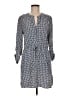 Daniel Rainn 100% Rayon Print Blue Casual Dress Size M - photo 1