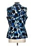 Calvin Klein Blue Sleeveless Blouse Size L - photo 2