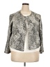 Left Coast by Dolan Animal Print Silver Jacket Size 2X - photo 1