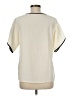 Unbranded Ivory Short Sleeve Blouse Size M - photo 2