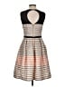 Taylor Stripes Gray Cocktail Dress Size 4 - photo 2