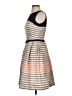 Taylor Stripes Gray Cocktail Dress Size 4 - photo 5