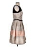 Taylor Stripes Gray Cocktail Dress Size 4 - photo 4
