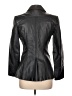 Etienne Aigner 100% Leather Black Leather Jacket Size 10 - photo 2