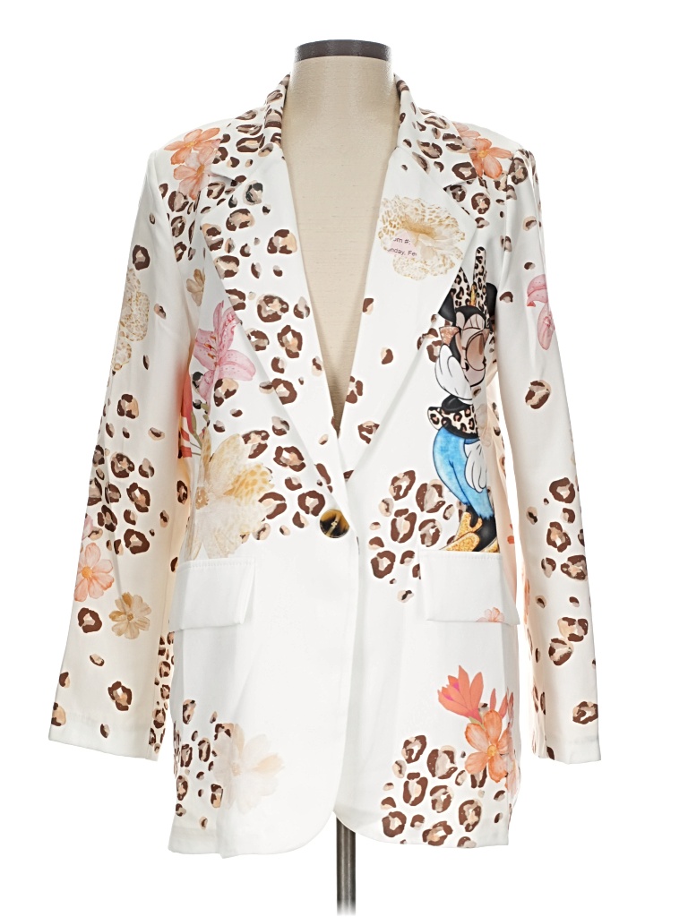 Pre-owned Assorted Brands Blazer Jacket In White