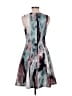 Mossimo Print Gray Casual Dress Size M - photo 2
