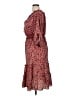 Max Studio Paisley Burgundy Casual Dress Size XL - photo 5