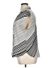 Nine West 100% Polyester Stripes Silver Short Sleeve Blouse Size 0X - photo 5