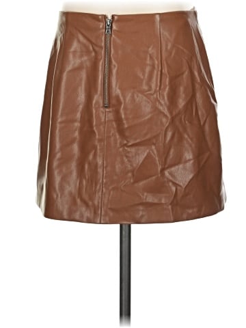Alice + Olivia Faux Leather Skirt (view 2)