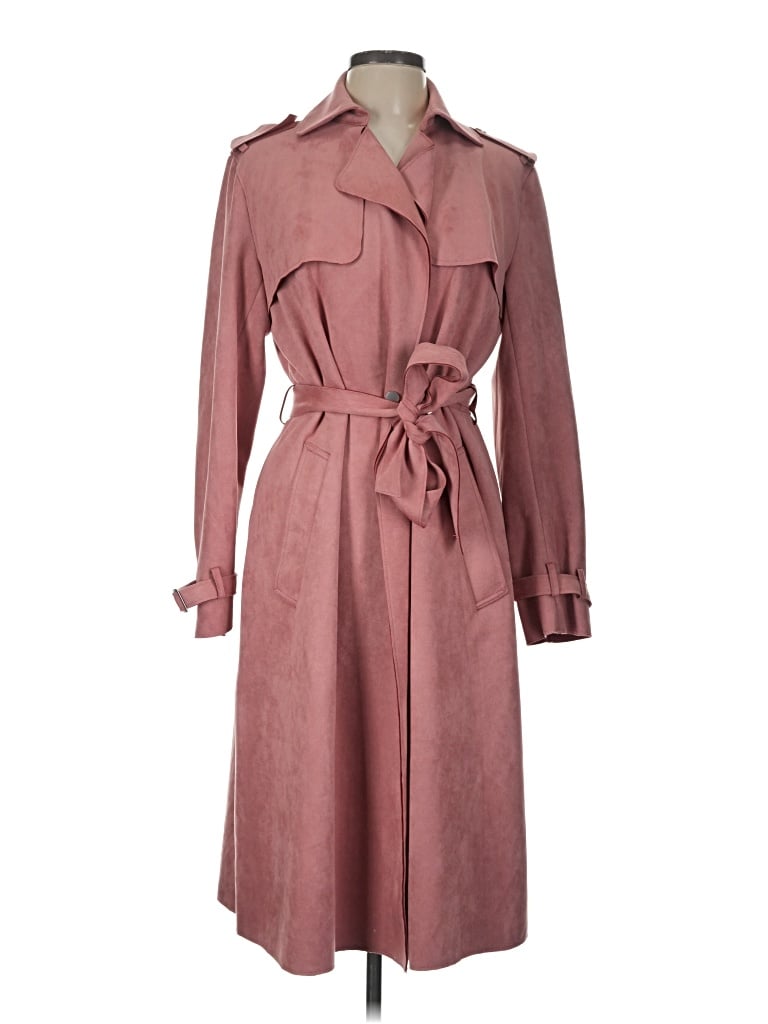 Pre-owned Tahari Trenchcoat In Pink