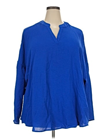 Shein Curve Long Sleeve Blouse (view 1)