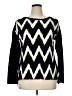 I.N. Studio Chevron-herringbone Black Pullover Sweater Size XL - photo 1