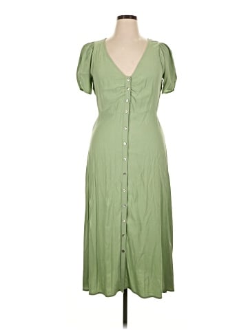Madewell Leedra Button-Front Midi Dress (view 1)