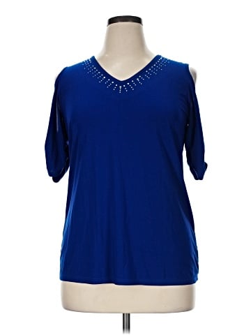NY Collection Short Sleeve Top (view 1)