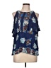 Ella Moss 100% Rayon Blue Sleeveless Blouse Size L - photo 1