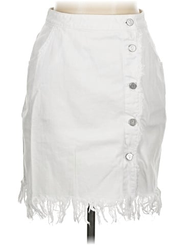 Pilcro and the Letterpress Denim Skirt (view 1)