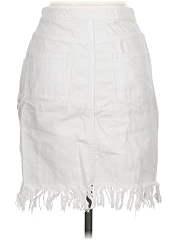 Pilcro and the Letterpress Denim Skirt (view 2)