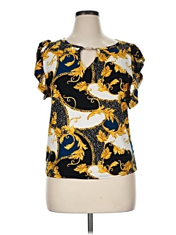 Jennifer Lauren Short Sleeve Blouse (view 1)