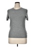 Splendid Gray Short Sleeve Turtleneck Size XL - photo 1