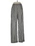 Haute Monde 100% Polyester Stripes Silver Casual Pants Size L - photo 1
