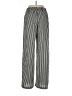 Haute Monde 100% Polyester Stripes Silver Casual Pants Size L - photo 2