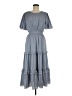 Assorted Brands 100% Polyester Gray Casual Dress Size M - photo 1