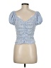 Sienna Sky 100% Polyester Blue Short Sleeve Top Size M - photo 2