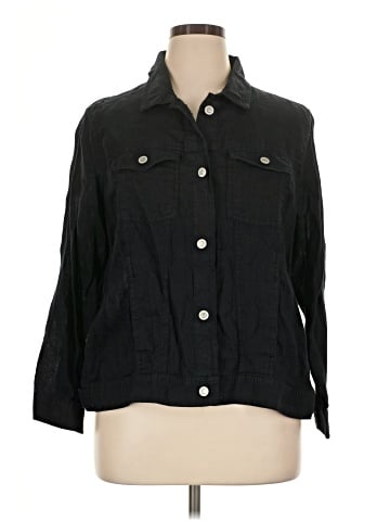 Jones New York 3/4 Sleeve Button-Down Shirt (view 1)