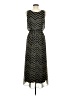 En Focus Studio 100% Polyester Chevron-herringbone Black Gray Casual Dress Size 8 - photo 2