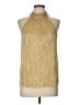 CeCe 100% Polyester Gold Sleeveless Blouse Size L - photo 1