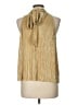 CeCe 100% Polyester Gold Sleeveless Blouse Size L - photo 2