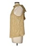 CeCe 100% Polyester Gold Sleeveless Blouse Size L - photo 5