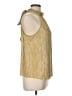 CeCe 100% Polyester Gold Sleeveless Blouse Size L - photo 4