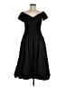 Xscape Solid Black Cocktail Dress Size 8 - photo 1