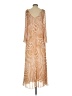 Sézane 100% Polyester Animal Print Tan Casual Dress Size EU (FR) 34 / US 2 - photo 2